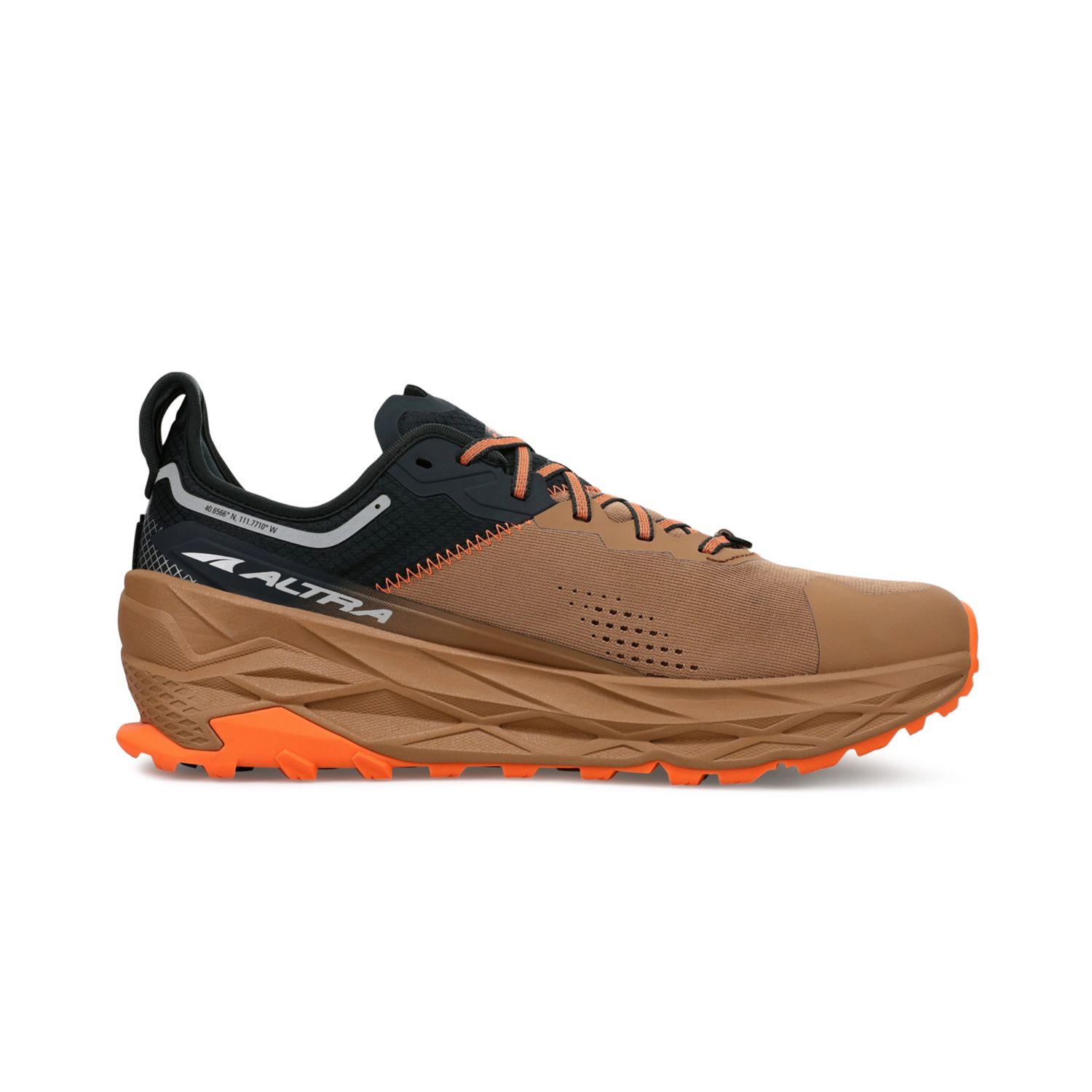 Altra Olympus 5 Men's Trail Running Shoes Brown | South Africa-69254319